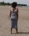 BASERANGE Sling Dress Portugal BAS-DRSKS-LC-SP25-HH BAYON GREY(YELLOW)